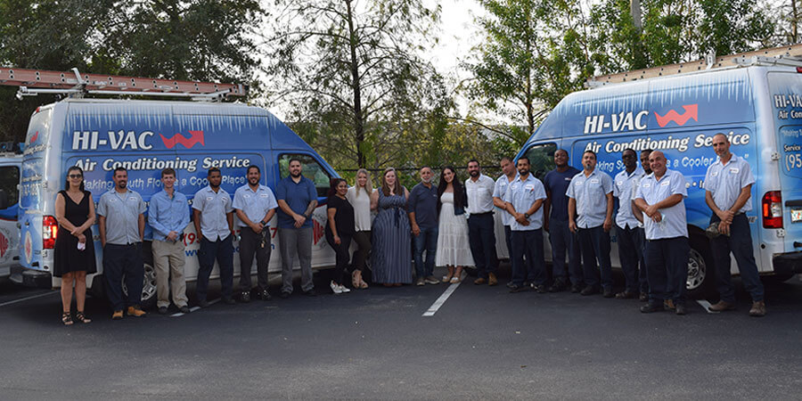 HI-VAC Air Conditioning Service team photo
