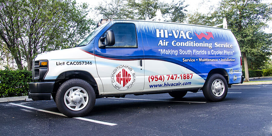 Hi-VAC Air Conditioning Service truck ready to go