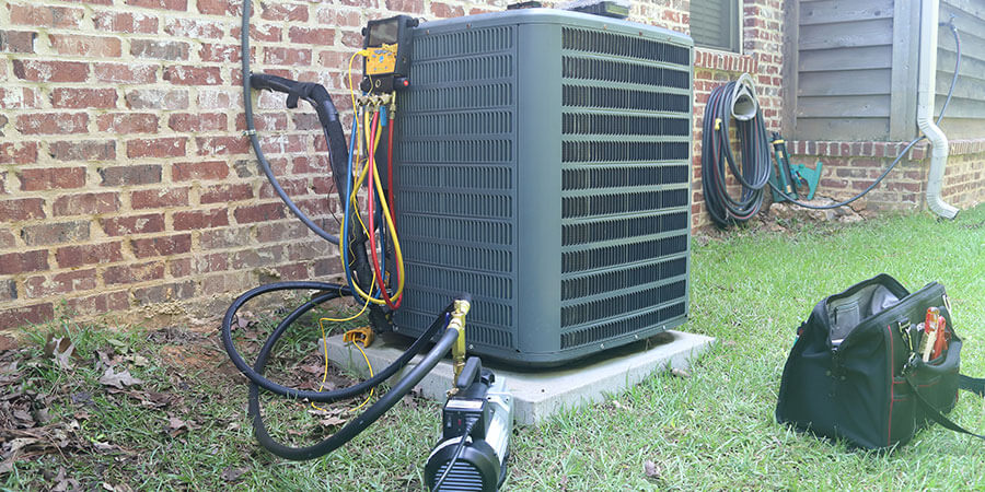 AC unit installation